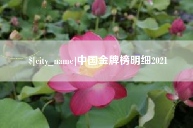 三明中国金牌榜明细2021