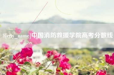 三明中国消防救援学院高考分数线