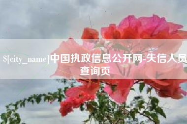 三明中国执政信息公开网-失信人员查询页