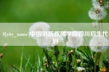 三明中国消防救援学院四川招生代码