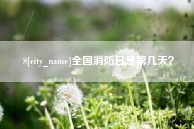 三明全国消防日是第几天？