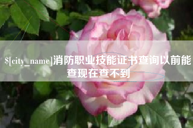 三明消防职业技能证书查询以前能查现在查不到