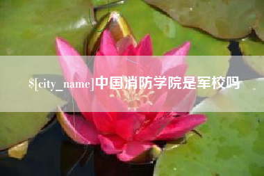 三明中国消防学院是军校吗
