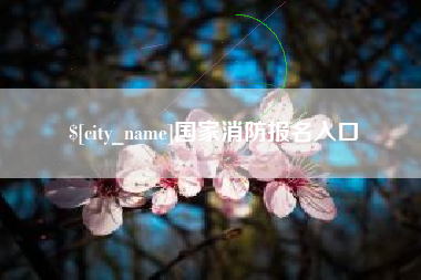 三明国家消防报名入口