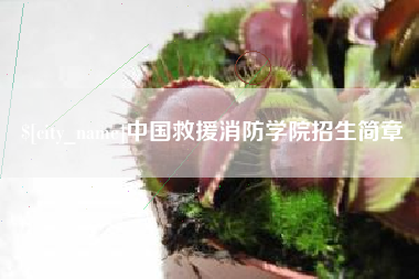 三明中国救援消防学院招生简章