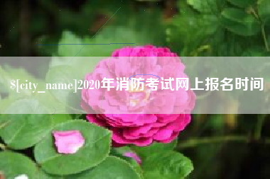 三明2020年消防考试网上报名时间