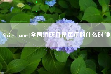 三明全国消防日是每年的什么时候