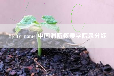 三明中国消防救援学院录分线
