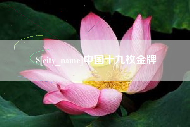 三明中国十九枚金牌