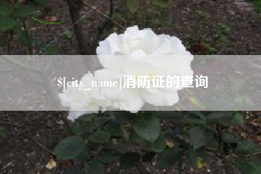 三明消防证的查询