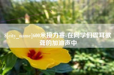 三明600米接力赛-在同学们震耳欲聋的加油声中