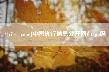 三明中国执行信息公开网有app吗