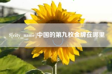 三明中国的第九枚金牌在哪里
