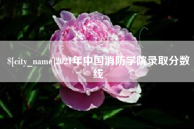 三明2021年中国消防学院录取分数线