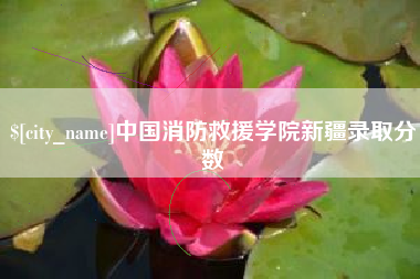 三明中国消防救援学院新疆录取分数