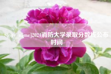 三明2024消防大学录取分数线公布时间
