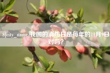 三明我国的消防日是每年的11月9日对吗？