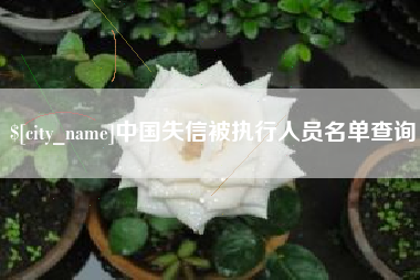 三明中国失信被执行人员名单查询