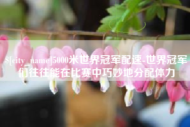三明5000米世界冠军配速-世界冠军们往往能在比赛中巧妙地分配体力