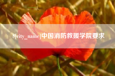 三明中国消防救援学院要求