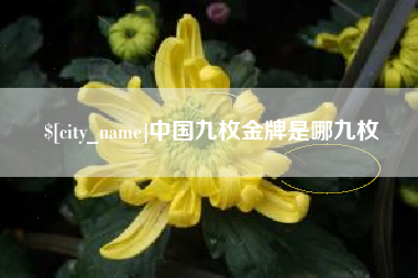 三明中国九枚金牌是哪九枚