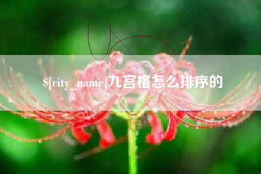 三明九宫格怎么排序的