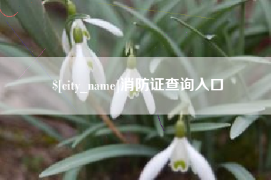 三明消防证查询入口
