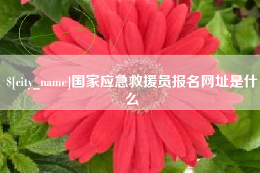 三明国家应急救援员报名网址是什么