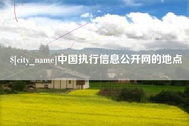 三明中国执行信息公开网的地点