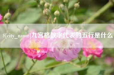 三明九宫格数字代表的五行是什么