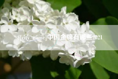 三明中国金牌有哪些2021