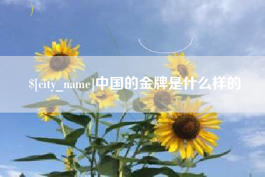 三明中国的金牌是什么样的